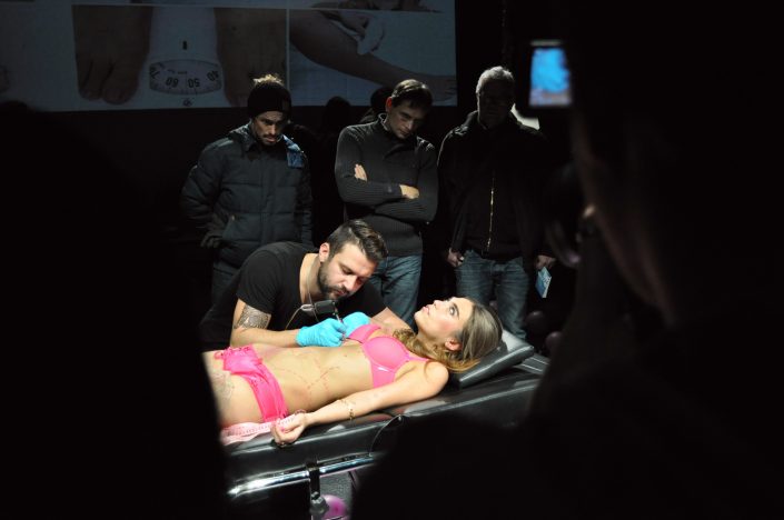 pressure female body tattooing tattoo ideal measurements marina markovic pink